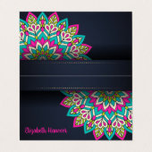 Elegant Mandala Visitekaartje (Buitenkant ongevouwen)