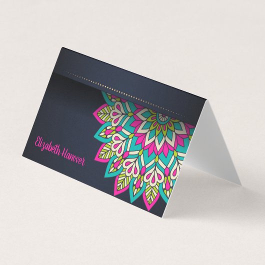 Elegant Mandala Visitekaartje (Voorkant)