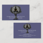 Elegant Mandala Yoga Pose Tree Logo Art Visitekaartje (Voorkant / Achterkant)