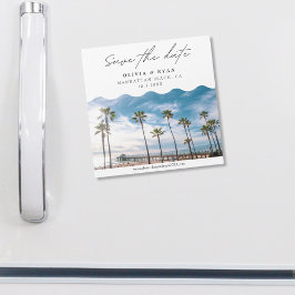 Elegant Manhattan Beach Save the Date Magnet