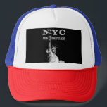 Elegant Manhattan Liberty Statue New York City Nyc Trucker Pet<br><div class="desc">Elegant Manhattan Liberty Statue New York City Nyc Distress Text Sjabloon Trucker Hat.</div>