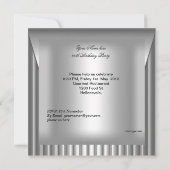 Elegant Mannen 60th Birthday Party Lock Mans 2 Kaart (Achterkant)