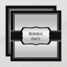 Elegant Man's Silver & Black herdenkingsfeest