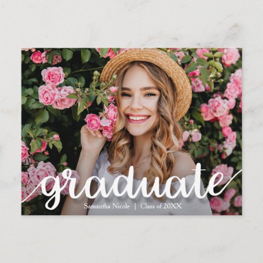 Elegant Manuscript Afstuderen bewaart de DATUM Briefkaart (Voorkant)