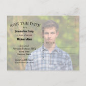 Elegant Manuscript Afstuderen bewaart de DATUM Briefkaart (Achterkant)