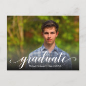 Elegant Manuscript Afstuderen bewaart de DATUM Briefkaart (Voorkant)