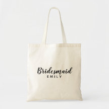 Elegant Manuscript Bridesmaid Persoonlijke Naam