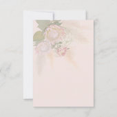 Elegant Manuscript Dank u Moderne Geometrische Flo Bedankkaart (Achterkant)