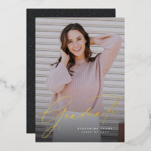 Elegant manuscript eenvoudig één afstuderen invita