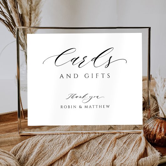 Elegant Manuscript Kaarten en Gifts Wedding Sign Poster