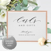 Elegant Manuscript Kaarten en Gifts Wedding Sign Poster