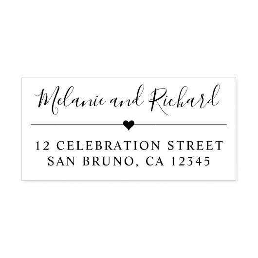 Elegant Manuscript Namen & het Moderne Adres van d Rubberstempel (Afrduk)