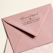 Elegant Manuscript Namen & het Moderne Adres van d Rubberstempel