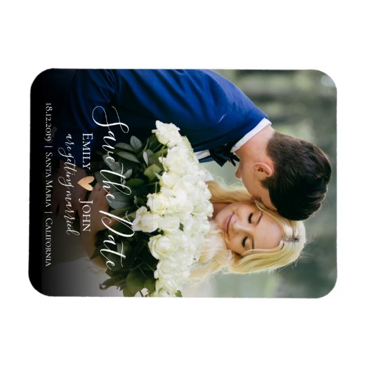 Elegant Manuscript sparen de Datum Flexibele Magne Magneet (Horizontaal)