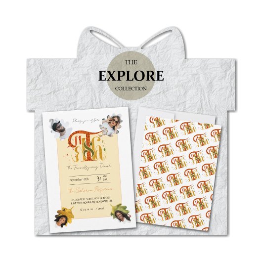 Elegant Manuscript Thanks Autumn Foliage Photos  Kaart