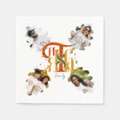 Elegant Manuscript Thanks Autumn Foliage Photos Servet (Voorkant)