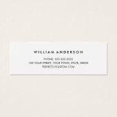 Elegant manuscript voegt logo wit Mini Visitekaart Mini Visitekaartjes (Voorkant)