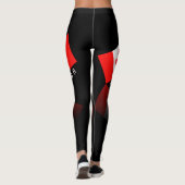 Elegant Maple Leaf Canada Flag Leggings (Achterkant)