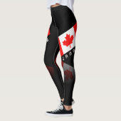 Elegant Maple Leaf Canada Flag Leggings (Links)