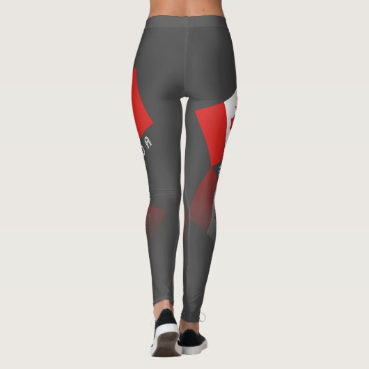 Elegant Maple Leaf Canada Leggings (Achterkant)