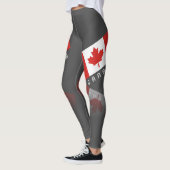 Elegant Maple Leaf Canada Leggings (Links)