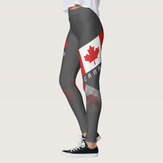 Elegant Maple Leaf Canada Leggings (Links)
