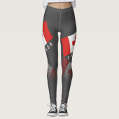 Elegant Maple Leaf Canada Leggings (Voorkant)