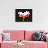 Elegant Maple Leaf Tulips Canvas Afdruk (Insitu (Woonkamer))