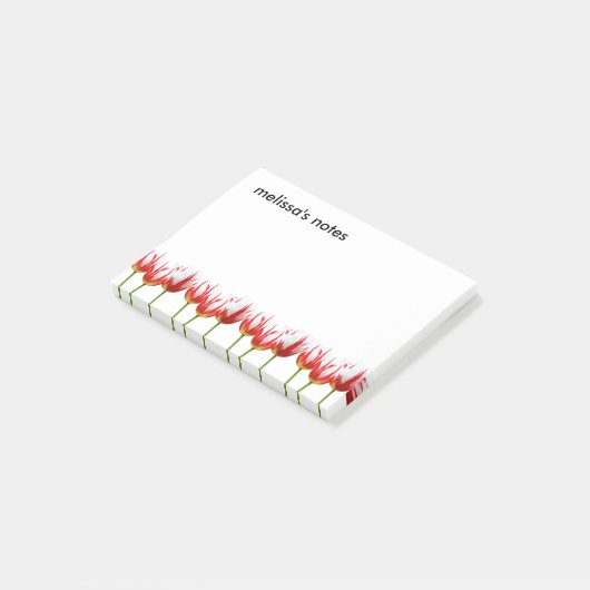 Elegant Maple Leaf Tulips Post-it® Notes (Schuin)