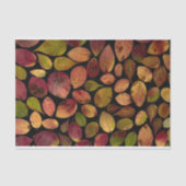 Elegant Maple Leaves Autumn Herfst Pattern Tissuepapier (Voorkant)