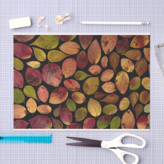 Elegant Maple Leaves Autumn Herfst Pattern Tissuepapier (Craft)