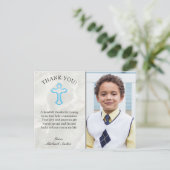 Elegant Marble 1st Heilige Communauteit Dank u wel Briefkaart (Staand voorkant)