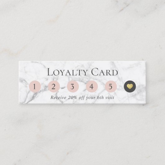 Elegant Marble 6 Punch Customer Loyalty (Voorkant)