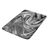 Elegant Marble 7 - Liquid Black en White Badmat (Gekanteld)