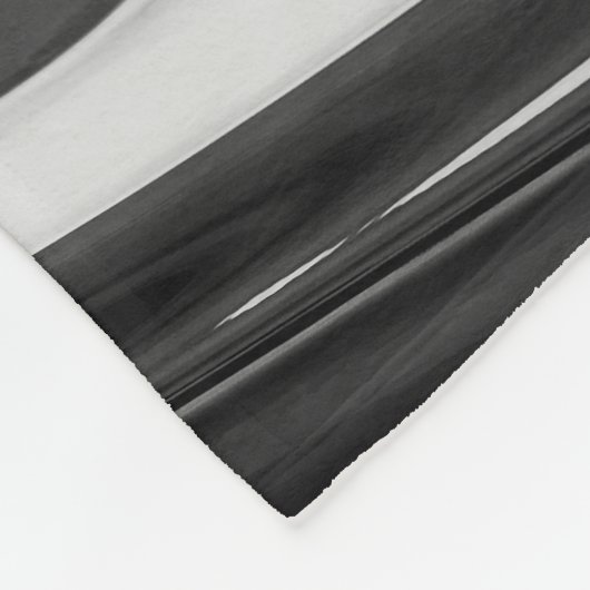 Elegant Marble 7 - Liquid Black en White Fleece Deken (Hoek)