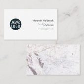 Elegant Marble Abstract Modern Company Logo Visitekaartje (Voorkant / Achterkant)