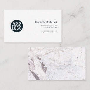 Elegant Marble Abstract Modern Company Logo Visitekaartje