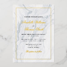 Elegant Marble and Gold Wedding