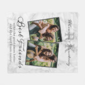 Elegant Marble Best Friends Photo Fleece Blanket (Voorkant (Horizontaal))