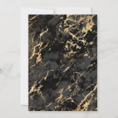 ELEGANT MARBLE BLACK GOLD DESIGN BIRTHDAY KAART (Achterkant)