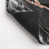Elegant Marble Black Gold op maat Muismat (Hoek)