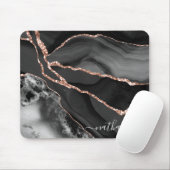 Elegant Marble Black Gold op maat Muismat (Met muis)
