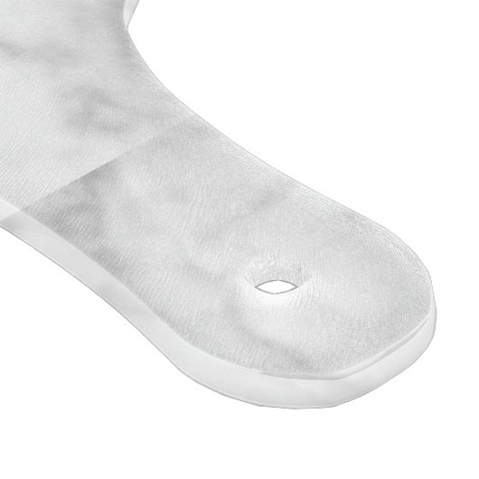 Elegant Marble Black White Monogram Initiaal Snijplank (Hoek)