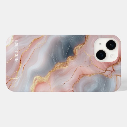 Elegant Marble Case-Mate iPhone Case (Achterkant (horizontaal))