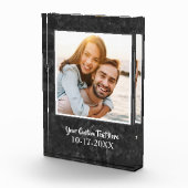 Elegant Marble Chic Modern Custom Sjabloon Fotoblokken (Rechts)