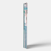 ELEGANT MARBLE COLUMN, PINK BLUE GEM STONE MONOGRA Case-Mate iPhone CASE (Achterkant / Rechts)