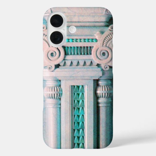 ELEGANT MARBLE COLUMN, PINK BLUE INTERIOR DESIGN Case-Mate iPhone CASE (Achterkant)