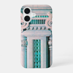 ELEGANT MARBLE COLUMN, PINK BLUE INTERIOR DESIGN iPhone 16 HOESJE