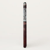 ELEGANT MARBLE COLUMN, PINK RED GEM STONE MONOGRAM Case-Mate iPhone CASE (Achterkant/links)