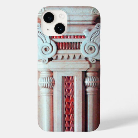 ELEGANT MARBLE COLUMN, RED PINK INTERIOR DESIGN Case-Mate iPhone CASE (Achterkant)
